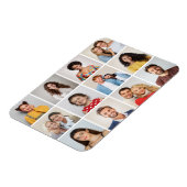 Creëer uw eigen 12 foto collage magneet (Linkerzijde)