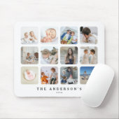 Creëer uw eigen 12 foto collage modern muismat (Met muis)