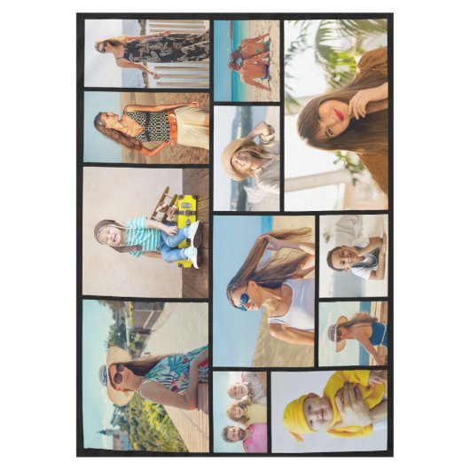 Creëer Uw Eigen 12 Foto Collage Tafelkleed (Voorkant)