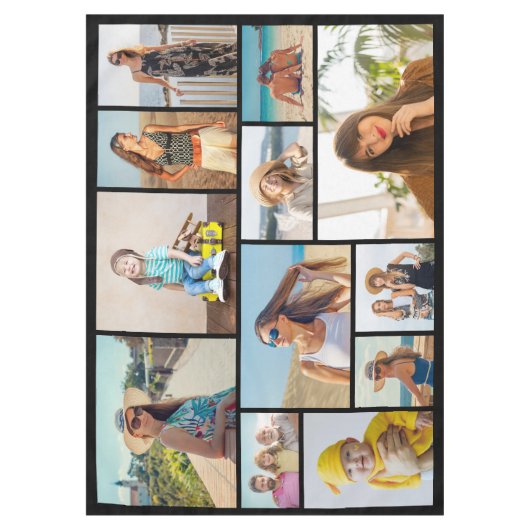 Creëer Uw Eigen 12 Foto Collage Tafelkleed (Voorkant)
