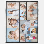 Creëer Uw eigen 12 foto-inkuildoekje Fleece Deken (Voorkant)