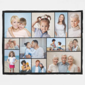 Creëer Uw eigen 12 foto-inkuildoekje Fleece Deken (Voorkant (Horizontaal))