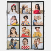 Creëer Uw eigen 12 foto-inkuildoekje Fleece Deken (Voorkant)