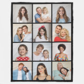 Creëer Uw eigen 12 foto-inkuildoekje Fleece Deken (Voorkant)
