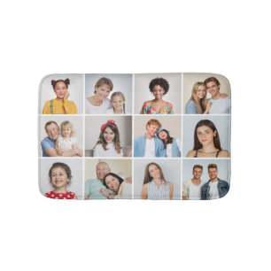 Creëer Uw eigen 12 fotocollage Badmat