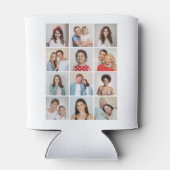 Creëer Uw eigen 12 fotocollage Blikjeskoeler (Achterkant)