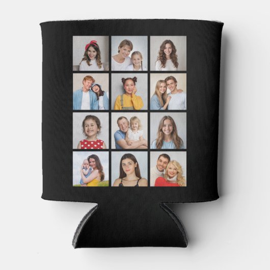 Creëer Uw eigen 12 fotocollage Blikjeskoeler (Voorkant)