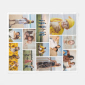 Creëer Uw eigen 12 fotocollage Fleece Deken (Voorkant (Horizontaal))