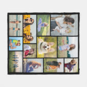 Creëer Uw eigen 12 fotocollage Fleece Deken (Voorkant (Horizontaal))