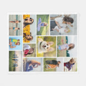 Creëer Uw eigen 12 fotocollage Fleece Deken (Voorkant (Horizontaal))