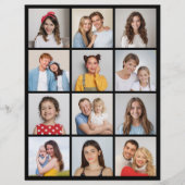 Creëer Uw eigen 12 fotocollage Flyer (Voorkant)