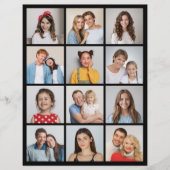 Creëer Uw eigen 12 fotocollage Flyer (Voorkant)