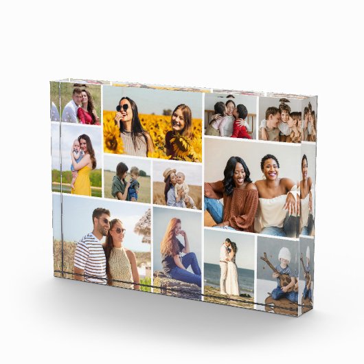 Creëer Uw eigen 12 fotocollage fotoblok (Rechts)