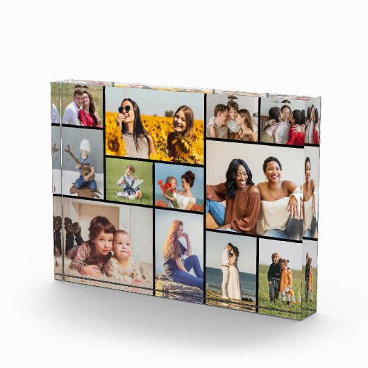 Creëer Uw eigen 12 fotocollage fotoblok (Rechts)