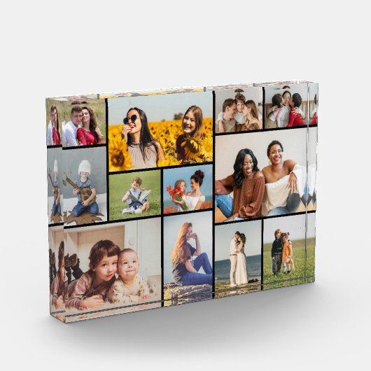 Creëer Uw eigen 12 fotocollage fotoblok (Links)