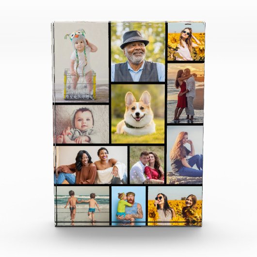 Creëer Uw eigen 12 fotocollage fotoblok (Voorkant)