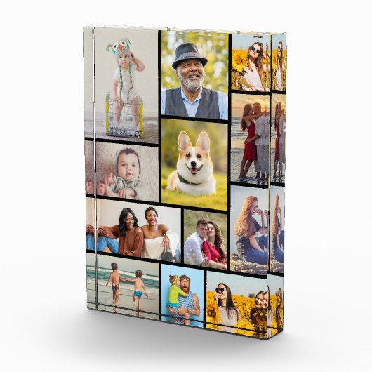 Creëer Uw eigen 12 fotocollage fotoblok (Rechts)