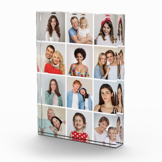 Creëer Uw eigen 12 fotocollage fotoblok (Rechts)