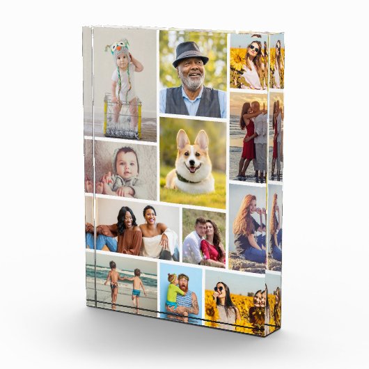 Creëer Uw eigen 12 fotocollage fotoblok (Rechts)