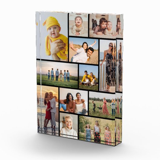 Creëer Uw eigen 12 fotocollage Fotoblokken (Rechts)