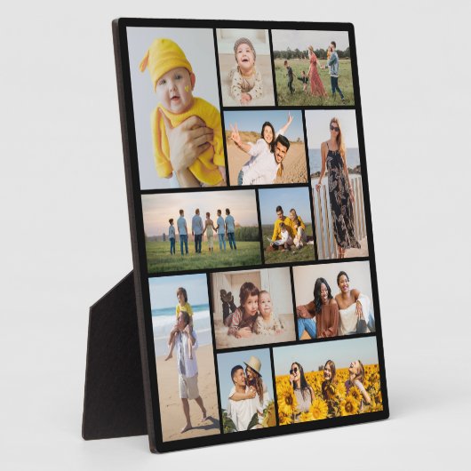 Creëer Uw eigen 12 fotocollage Fotoplaat (Zijkant)