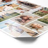 Creëer Uw eigen 12 Fotocollage Fotouitbreiding Foto Afdruk (Hoek)