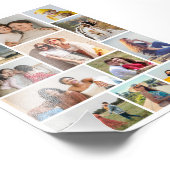 Creëer Uw eigen 12 Fotocollage Fotouitbreiding Foto Afdruk (Hoek)