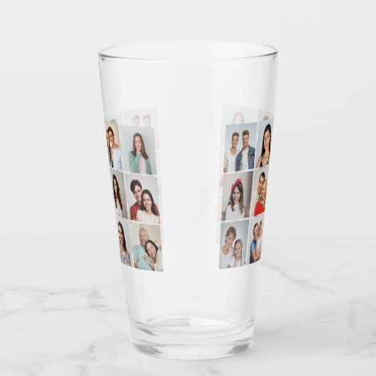 Creëer Uw eigen 12 fotocollage Glas (Rechts)