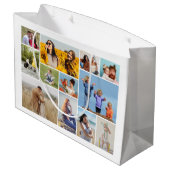 Creëer Uw eigen 12 fotocollage Groot Cadeauzakje (Achterkant Gekanteld)