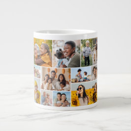 Creëer Uw eigen 12 fotocollage Grote Koffiekop