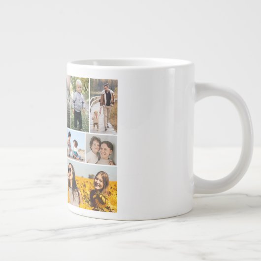 Creëer Uw eigen 12 fotocollage Grote Koffiekop (Rechts)