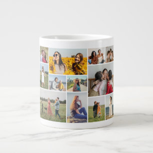 Creëer Uw eigen 12 fotocollage Grote Koffiekop