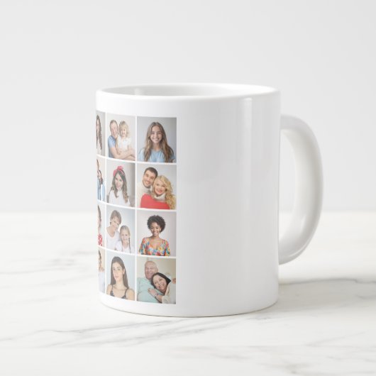 Creëer Uw eigen 12 fotocollage Grote Koffiekop (Voorkant rechts)