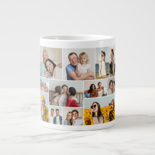 Creëer Uw eigen 12 fotocollage Grote Koffiekop