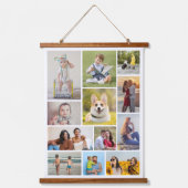 Creëer Uw eigen 12 fotocollage Hangend Wandkleed (Voorkant)