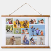 Creëer Uw eigen 12 fotocollage Hangend Wandkleed (Voorkant)