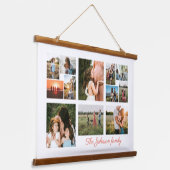 Creëer Uw eigen 12 fotocollage Hangend Wandkleed (Gebogen)