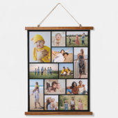 Creëer Uw eigen 12 fotocollage Hangend Wandkleed (Voorkant)