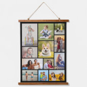 Creëer Uw eigen 12 fotocollage Hangend Wandkleed (Voorkant)
