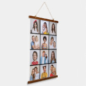 Creëer Uw eigen 12 fotocollage Hangend Wandkleed (Gebogen)