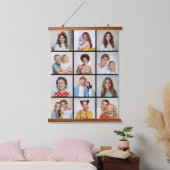Creëer Uw eigen 12 fotocollage Hangend Wandkleed (Slaapkamer)