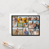 Creëer Uw eigen 12 fotocollage Kaart (Voorkant / Achterkant in situ)