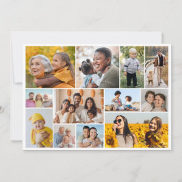Creëer Uw eigen 12 fotocollage Kaart