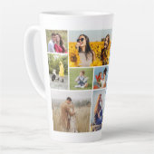 Creëer Uw eigen 12 fotocollage Latte Mok (Linkerhoek)