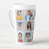 Creëer Uw eigen 12 fotocollage Latte Mok (Linkerhoek)