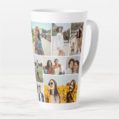 Creëer Uw eigen 12 fotocollage Latte Mok (Rechterhoek)