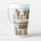 Creëer Uw eigen 12 fotocollage Latte Mok (Linkerhoek)