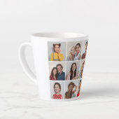 Creëer Uw eigen 12 fotocollage Latte Mok (Linkerhoek)