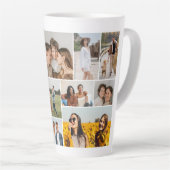 Creëer Uw eigen 12 fotocollage Latte Mok (Rechterhoek)