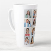 Creëer Uw eigen 12 fotocollage Latte Mok (Linkerhoek)